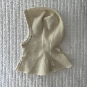 Baby organic wool hood balaclava